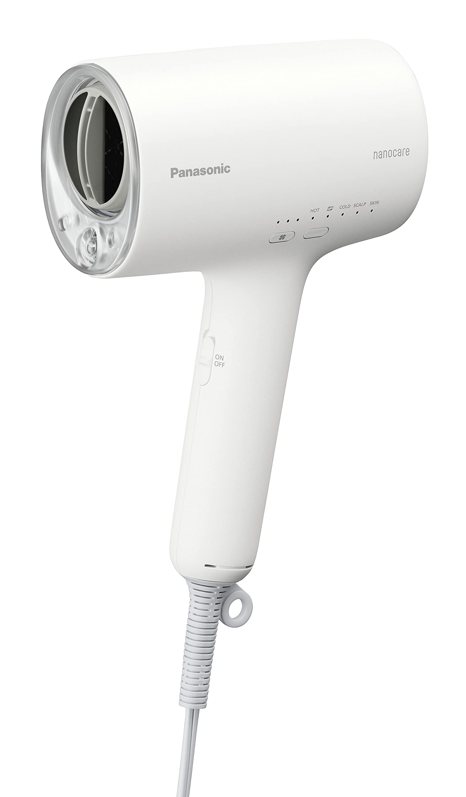 

Panasonic Hair Dryer Nanocare High Penetration Nanoe Mineral Equipped Compact Warm White & EH-NA0J-W білий