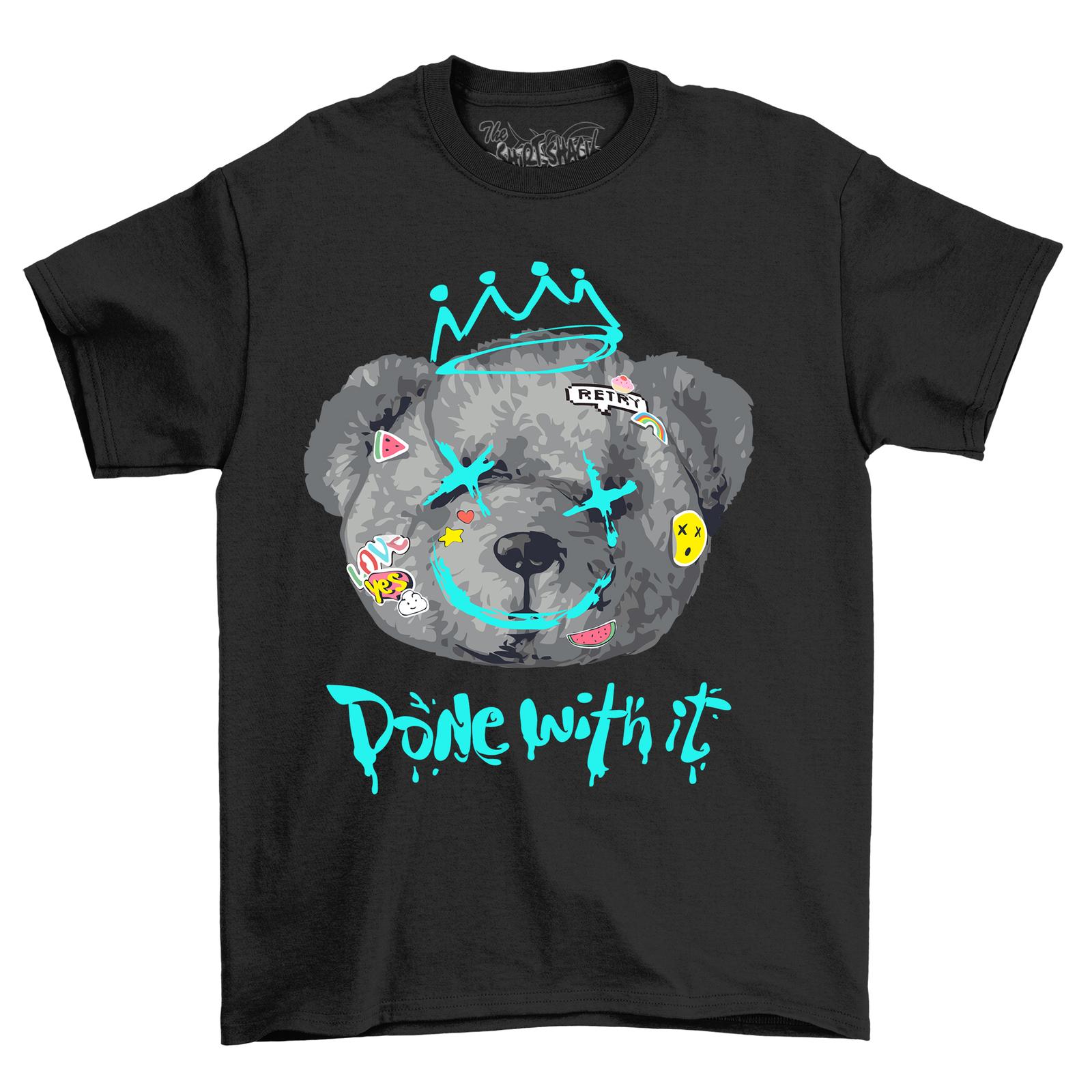 Bearstreet2-02 Royal Bear Crowned T-Shirt Mens Womens Tees Top - Funny and Majestic! Unisex Printed D 2XL