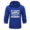 Autumn and Winter My Favorite People Grandpa Printed Hoodie for Men and Women