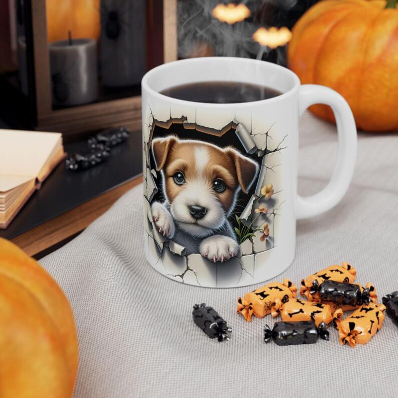 Individuelle Haustier-Namens-Tasse 11oz Personalisierte Keramik-Kaffeetasse mit dem Namen & Foto Ihres Hundes/Ihrer Katze Anpassbares Geschenk für Tierliebhaber