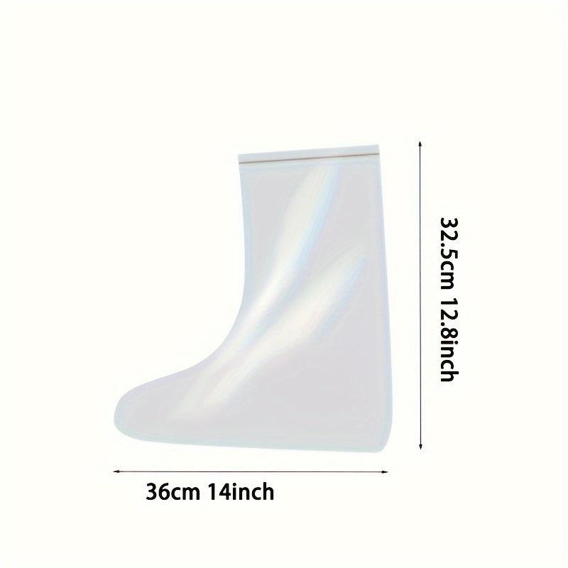8 pairs of Transparent Sandproof Shoe Covers - High-Quality,Slip-Resistant,Washable Disposable,Designed for Rain Boots, Sneakers