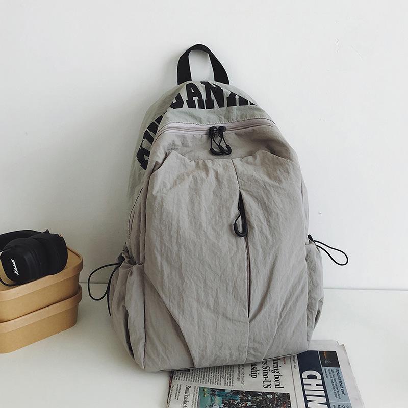 Женский рюкзак в стиле Мори с принтом букв - Универсальная, вместительная наплечная сумка