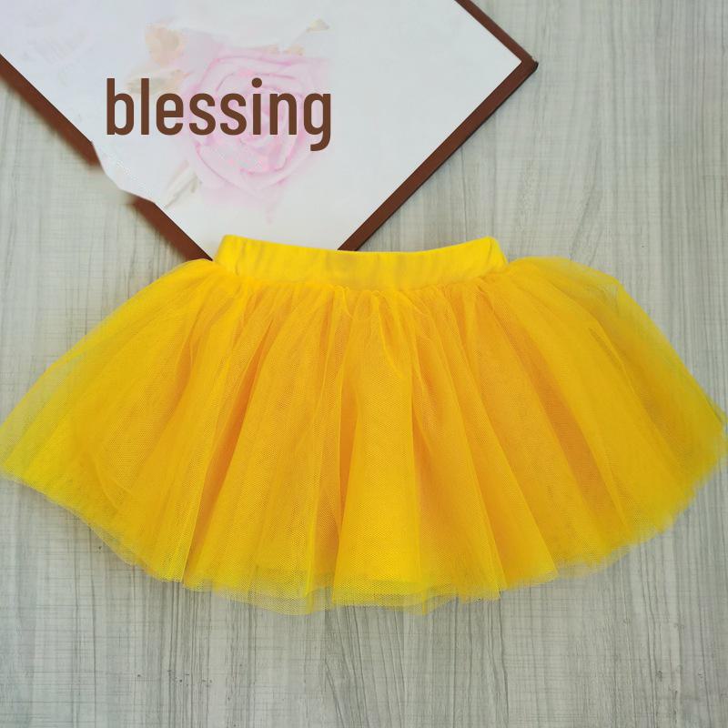 Dívčí čtyřvrstvá měkká bílá baletní tutu sukně na vystoupení