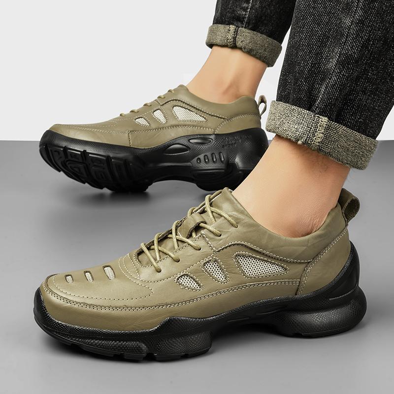 Fashion Quick Dry Wading Aqua Shoes Hot Sale Men's Mesh Sandals Breathable Walking Shoes Comfy Male Beach Flats Non-Slip Summer Sneakers