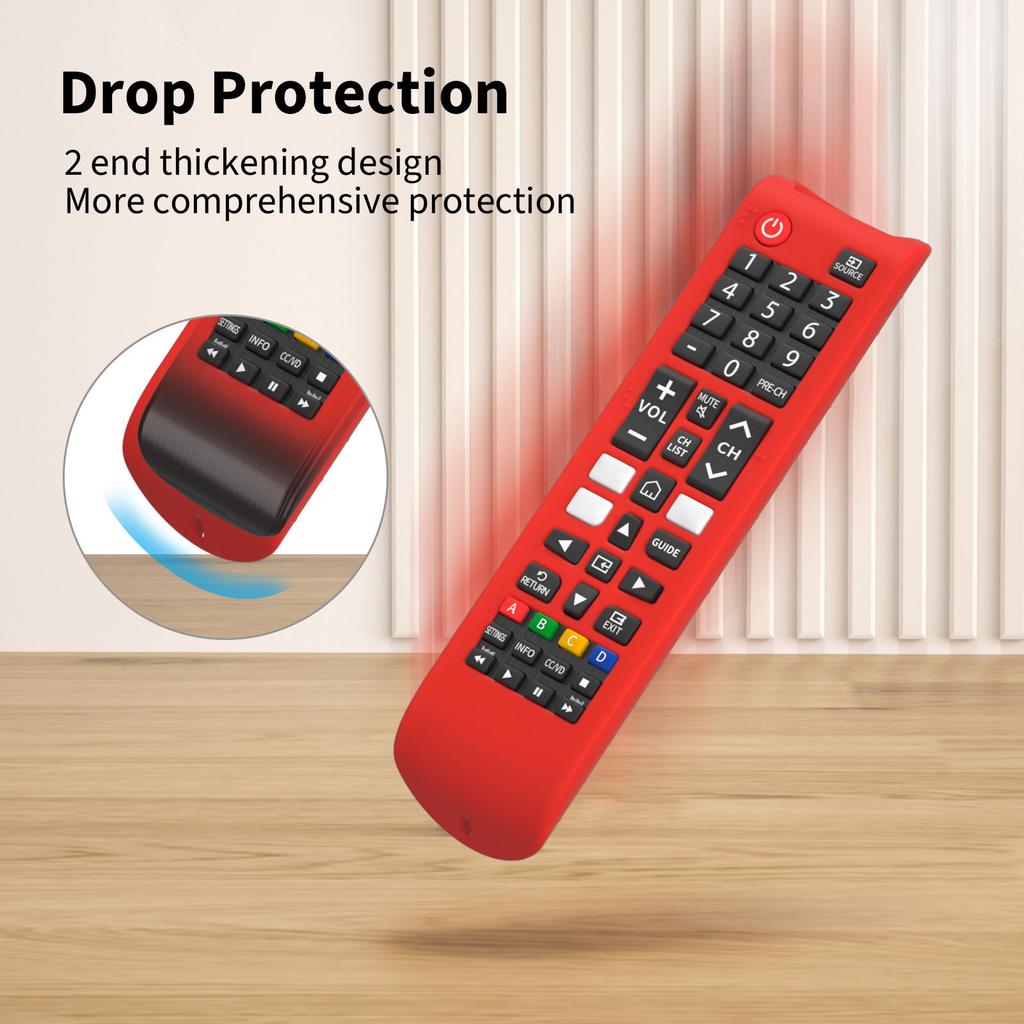 Silicone Protective Case Anti-Slip Remote Cover Protective Controller Sleeve Skin for Samsung Smart TV Remote BN59-01315A 01315B