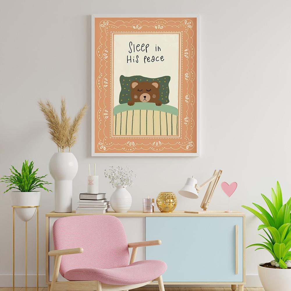 Silly Goose Deeply Loved by Jesus Nursery Wall Art Pictures Christian Nursery Decor Cute Goose Bunny Bear Poster Kids Prints