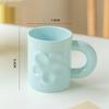 Relief Ceramic Mug Breakfast Milk Mugs Coffee Cups Household Water Cup with Handle Heat-resistant Drinking Utensil Creative Gift