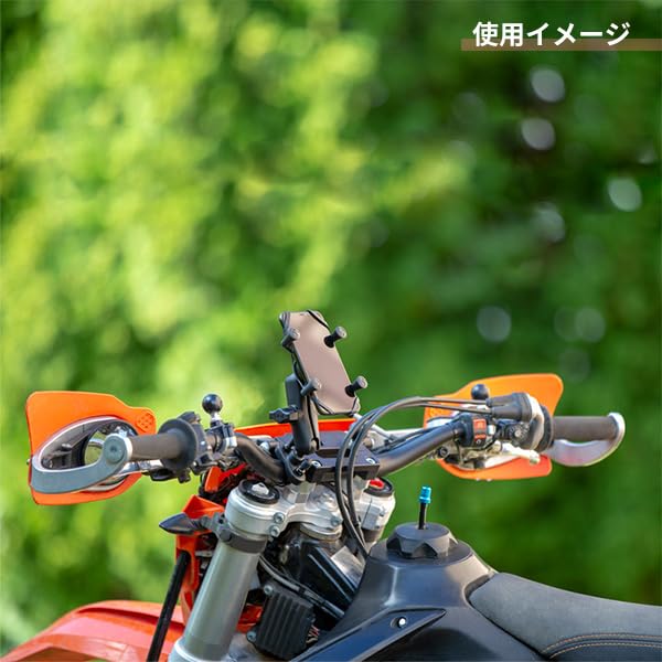 RAM MOUNTS Handlebar Clamp Mount Set for Phablets with Black X-Grip & U-shaped Tether, RAM-B-149Z-UN10U
