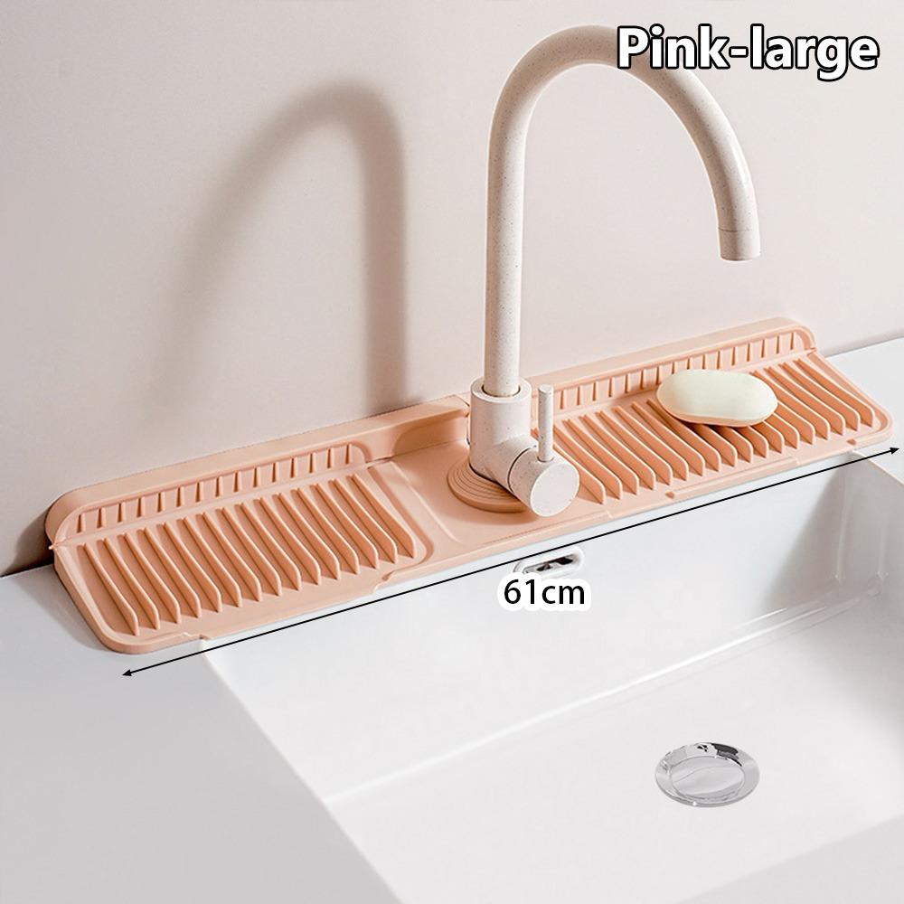 1Pcs Silicone Quick-drying Sink Mat Drying Pad Draining Mat  for Bathroom Kitchen Sink Faucet