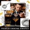 Stainless Steel Cocktail Strainer Ice Separator For Cocktails