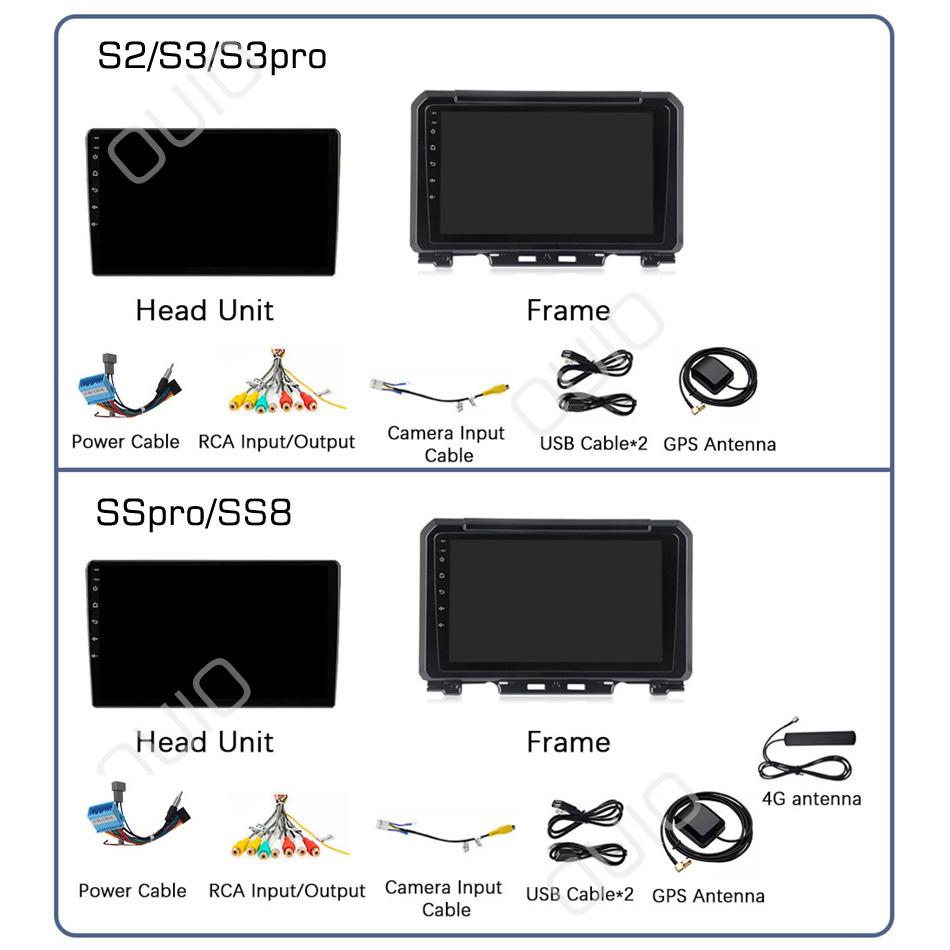 2din 8G+128G IPS 9inch Android10 Car Radio Multimedia Player Carplay Auto GPS Navigation DSP BT For Suzuki Jimny 2018 2019 2020