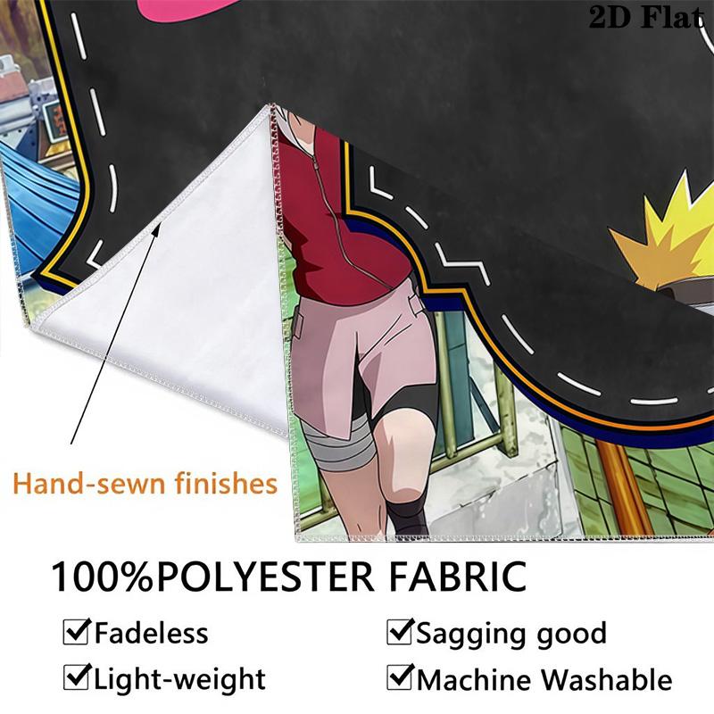 Naruto Adventure Begins Wall Tapestry Aesthetic Wall Hanging Printed Fabric Blanket Decorative Tapestries For Bedroom Living Room Home Decor