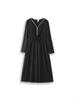Plus Size Beaded Little Black Dress - 2025 Hepburn Style Long Sleeve for Spring and Autumn