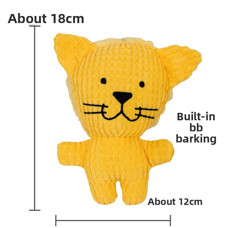 Pet Bites Resistant Dog Teeth Grinding Plush Self-entertaining Teddy Dog Cat Voice Toy Cat