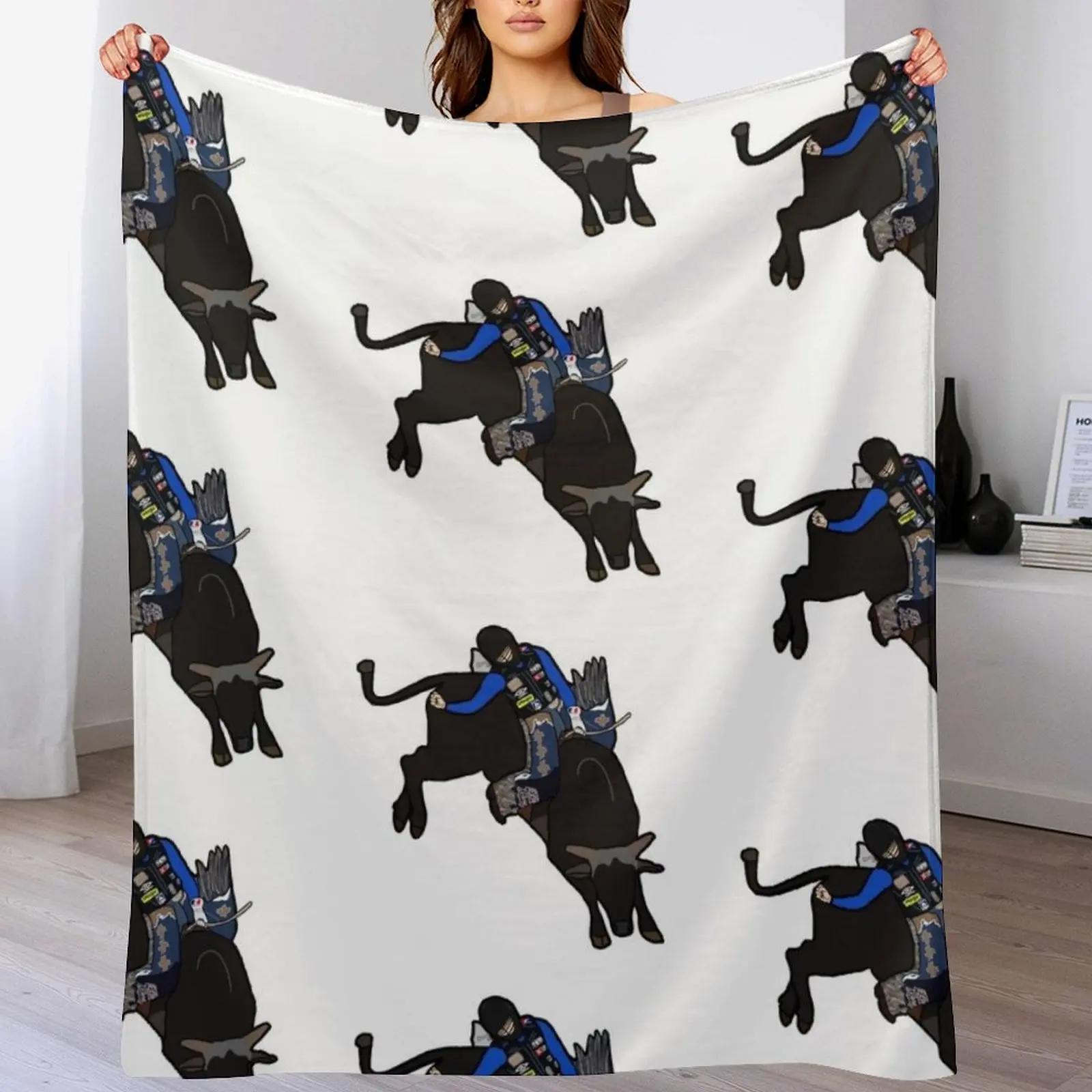 

Bull Rider Stetson Wright Throw Blanket Cozy Home Blanket Gift for Christmas Holiday 102x76cm(40x30in)