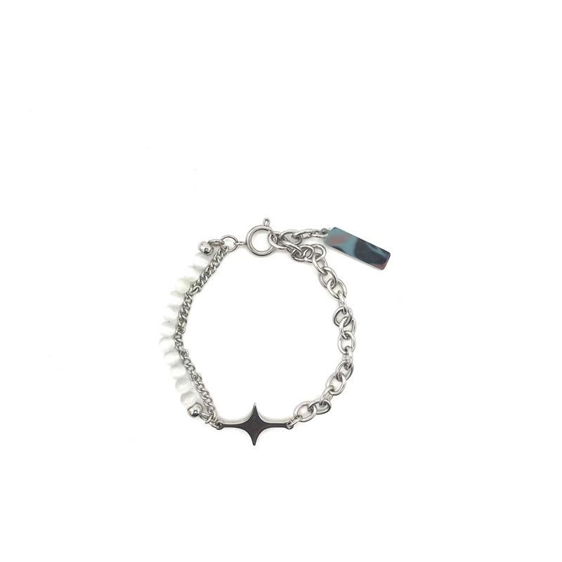 Starburst Adjustable Bracelet With Cat Eye Stone Beads For Street Fashion Men Women