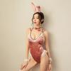 Sexy Lingerie Velvet Bunny Uniform Three-Point Onesie Cosplay Seduction Suit