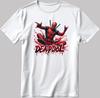 Deadpool Marvel Avengers Short Sleeve White-Black Men's / Women's N615
