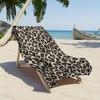 Asciugamano da Spiaggia Extra Large con Stampa Leopardata - Microfibra, Super Assorbente, Adatto a Tutte le Stagioni - Lavabile in Lavatrice