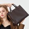 2026 Spring Women's Vintage Simple Genuine Cowhide Leather Tote Bag Ladies Luxury Designer Large Capacity Shoulder Crossbody Bag