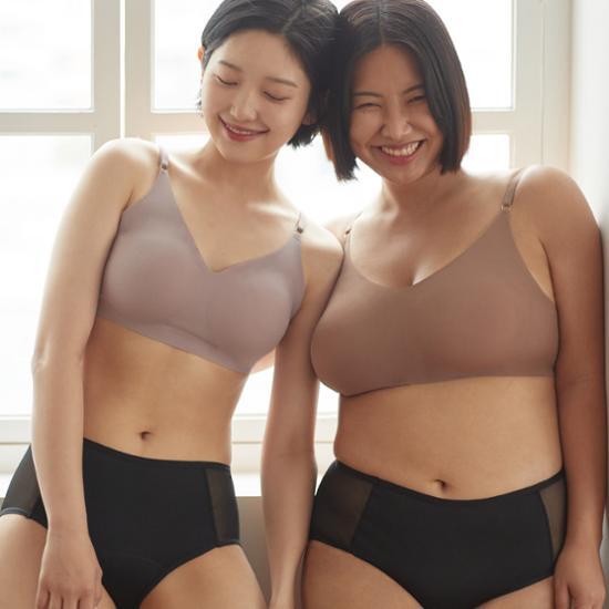 Dry Five Smem Absorbent Mesh Sanitary Panties Black (XS-XL)