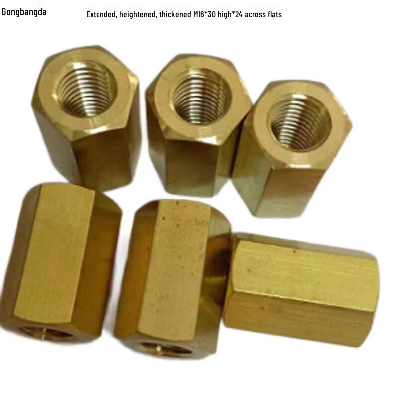 Extended Brass Hex Nut
