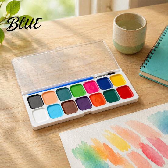 Portable Painting Kit Watercolor Paint Set Washable Solid Palette Bright Drawing Tools for Children Colors Pigment Kit Kids And Beginners