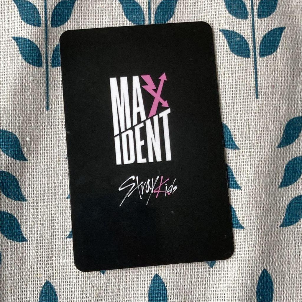 [USED] Stray Kids Maxident 2nd week public broadcast Bang Chan trading card