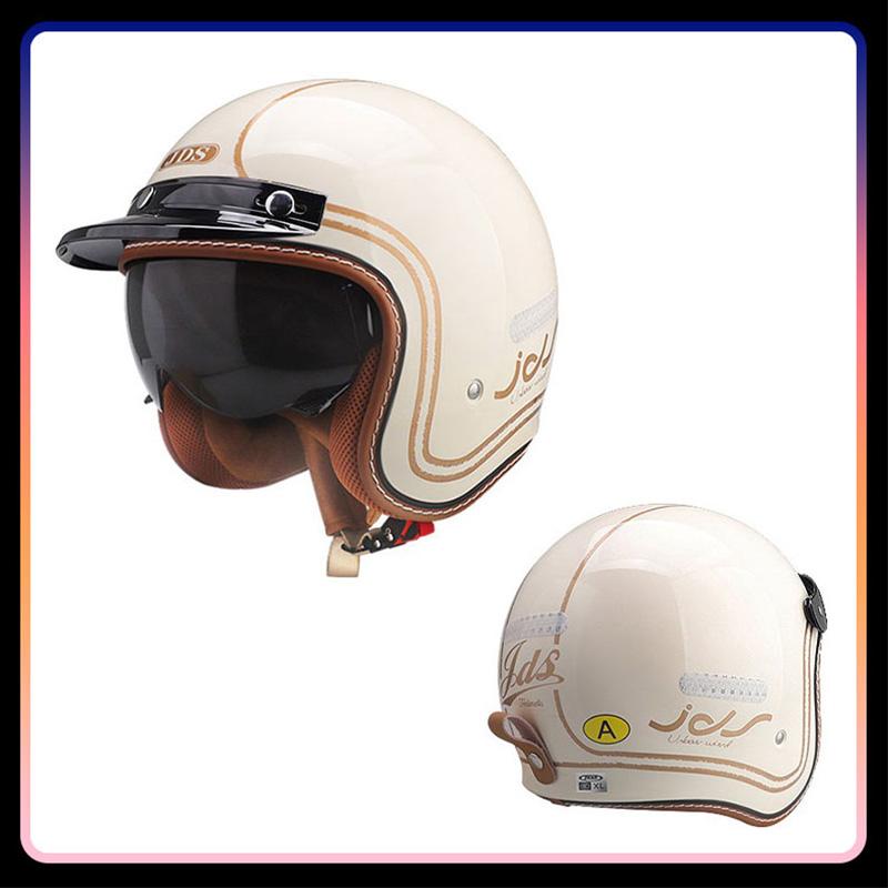 Classic Jet Helmets DOT Approved Open Face Helmets for Motorcycle Moped Scooter Cafe Racer Retro Vintage 3/4 Open Half Helmet