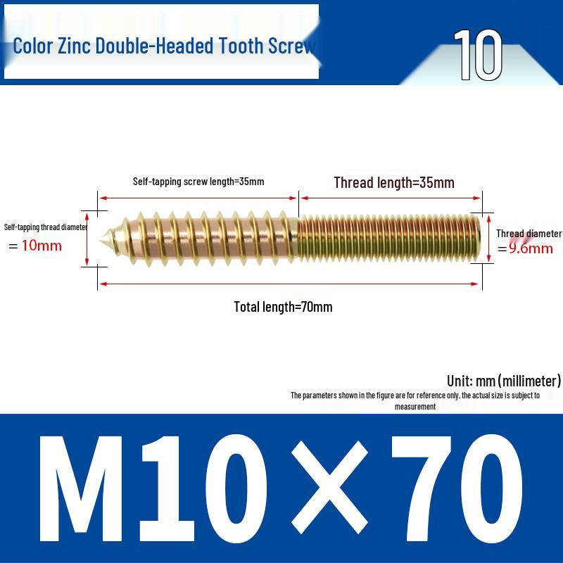 Śruba samogwintująca ze stali nierdzewnej 304 z podwójnym łbem i gniazdem sześciokątnym do mebli, ostro zakończona, M4 M5 M6 M8.