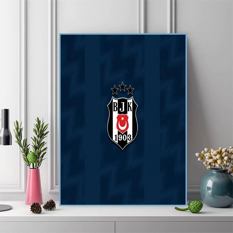 Besiktas J.K 100% Round Full Drill 5D DIY Diamond Painting Embroidery Cross Stitch Rhinestone Décor