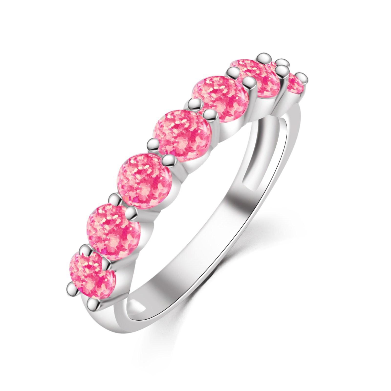 Round Ring 2026 Fashion Trend Jewelry Exquisite Rings no. 6 розовый