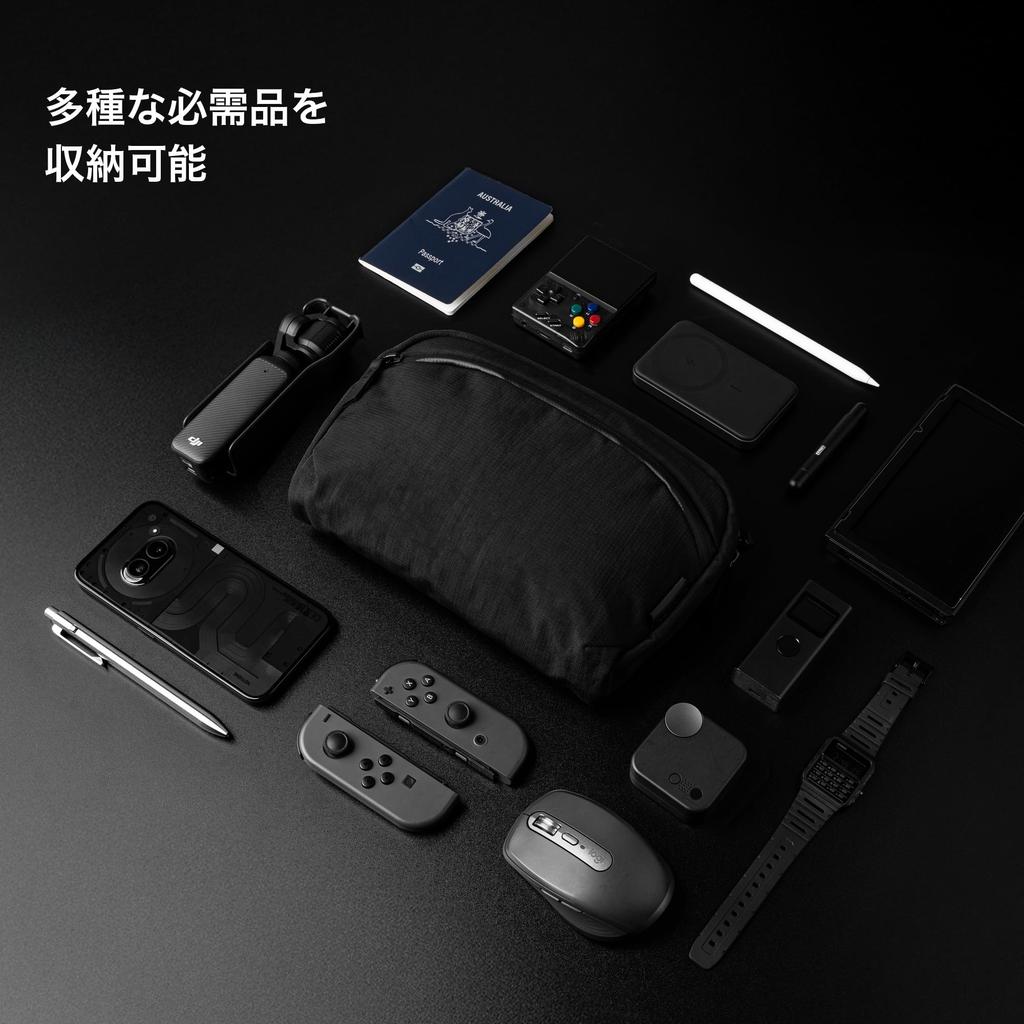 ALPAKA Flight Sling 2L Umhängetasche Reise Leicht Abnehmbar Anbringbar Schultergurt Herren Tasche, Tasche, Tasche, Leicht, Tragen, Gurt,