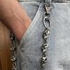 Easy Clip On Hollowed Skull Pants Chain Wallet Chain For Quick Belt Attachment Women Men Hiphop Punk Trousers Belt Chain