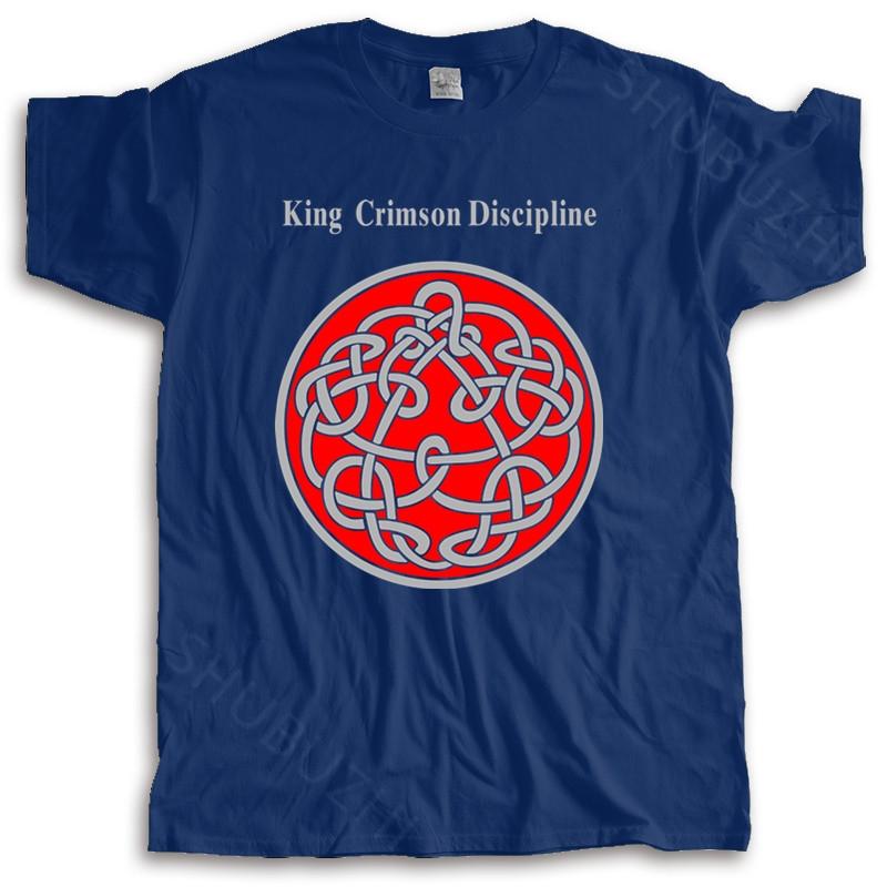 summer tshirt Unisex brand teeshirt King Crimson Unisexs Discipline Black Tshirt Black Summer UnisexS Tee cotton tshirt for boys S