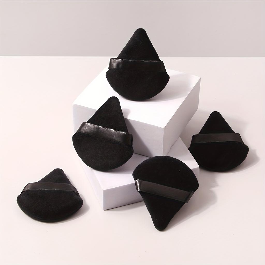 10PCS Triangle Powder Puff Soft Makeup Sponge For Face Eyes Contouring Shadow Cosmetic Washable Mini Velvet Foundation Puff
