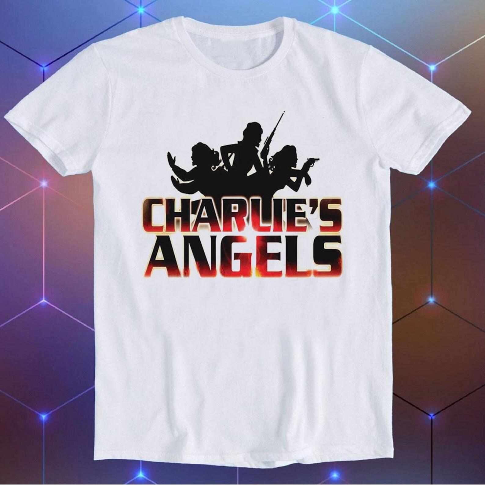Charlie s Angels TV Show Movie Style Music Design Music Joke Fashion Art Retro Funny Parody Gift Tee T-Shirt E2378 XL