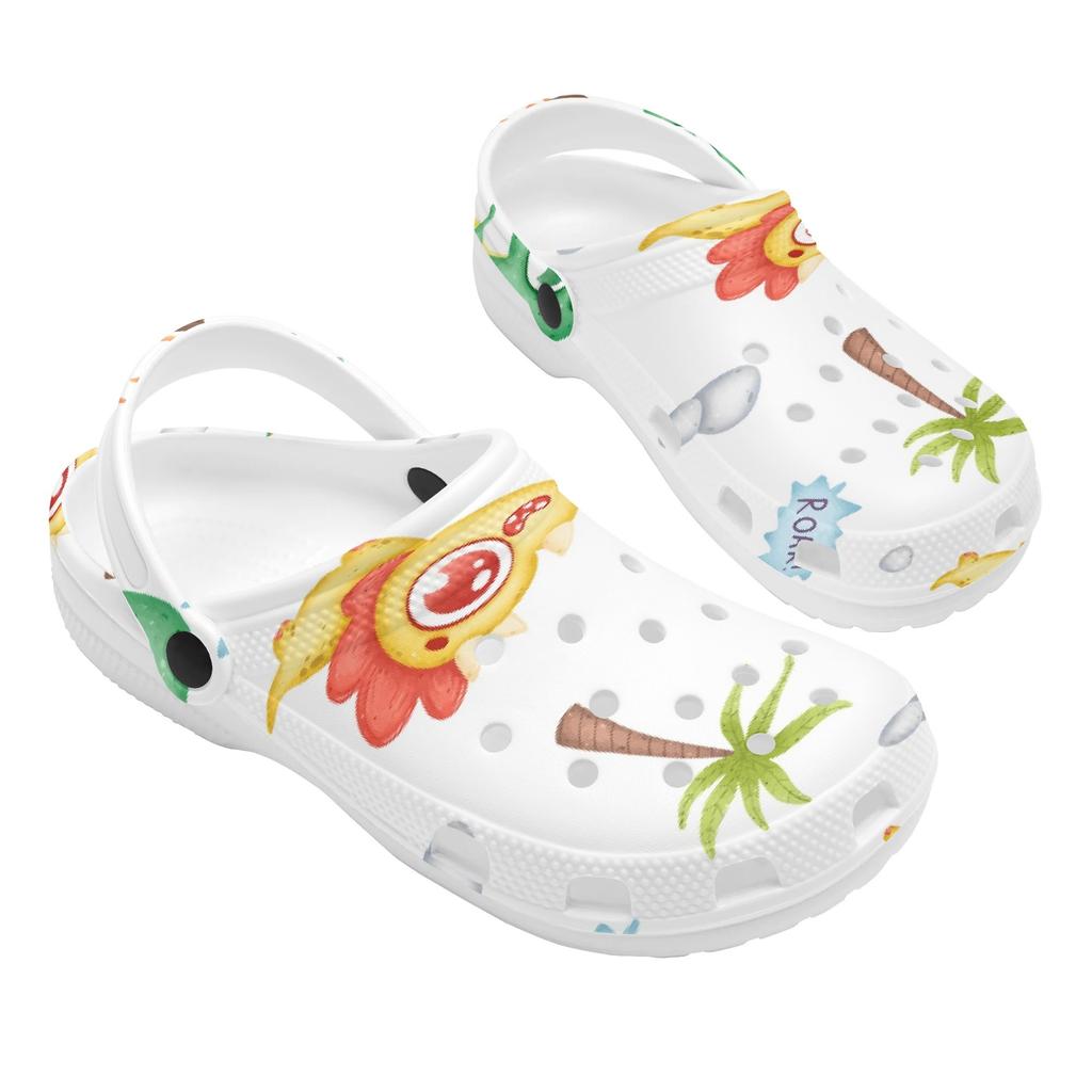 Adult Unisex Art Printed EVA Casual Clogs Lightweight Flexible Slip On Soft Shoes Lightweight Summer Sandals Daily Walking