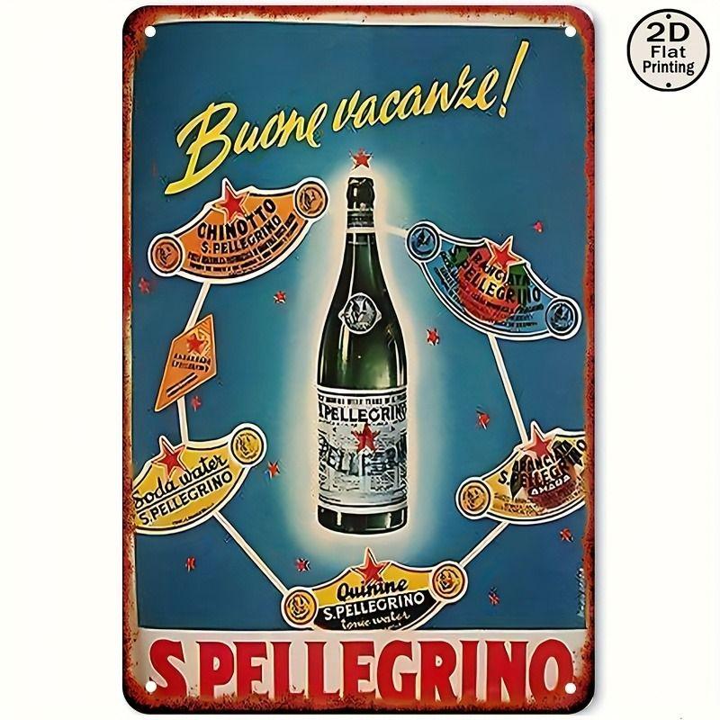 Vintage Drinks Wall Poster Metal Tin Sign 20x30cm