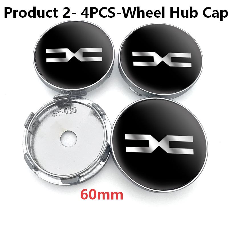 4Pcs 56/60mm Car Styling Wheel Hub Cap Badge Stickers For Dacia Sandero Duster Jogger Spring Logan Bigster Lodgy Dokker Stepway