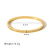 Stainless Steel Bangle Gold Color Sleek Openable Bracelets For Women 4mm 6mm Hand Accessory