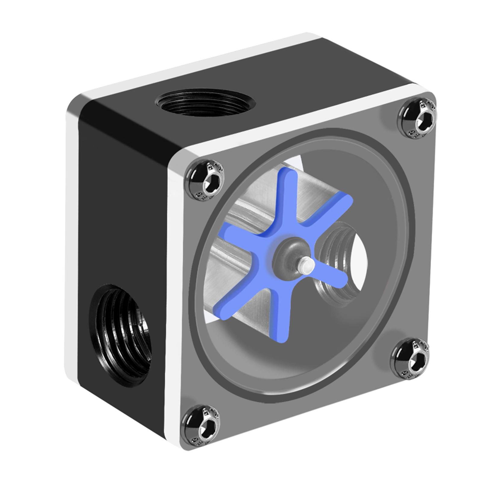 

6 крыльчаток 3-ходовой расходомер индикатор для системы водяного охлаждения ПК резьба G14