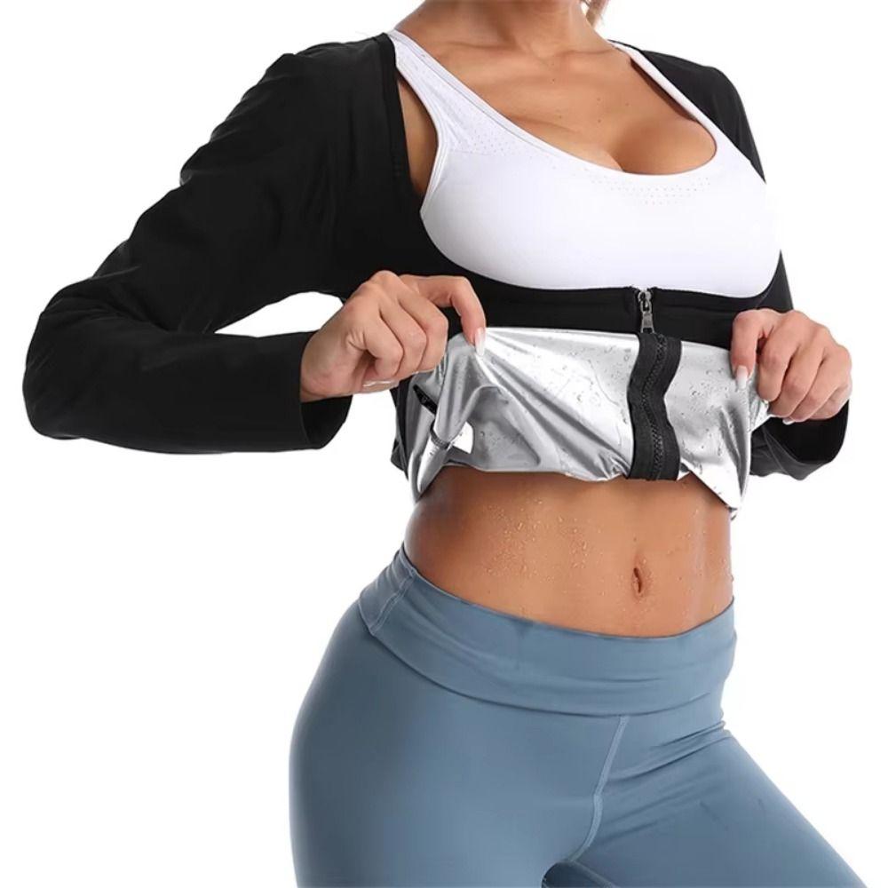 Short Sleeve Fat Burning Fitness clothes Heat Trapping Sauna Sweating Shirts Weight Loss