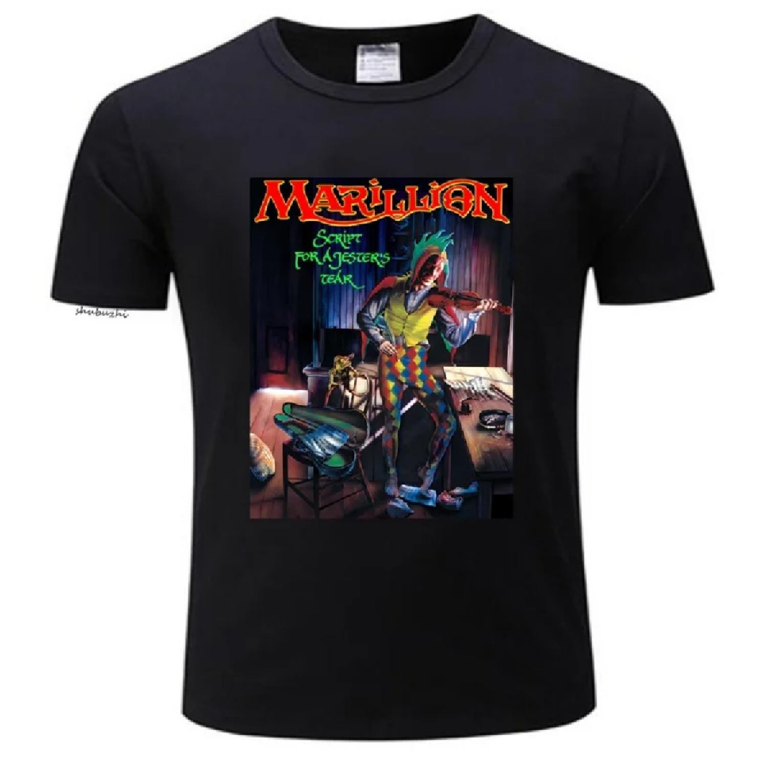 

Мужская футболка brithis rock MARILLION Essential Classic T-Shirt милые топы Футболка Хлопковые футболки мужская футболка с круглым вырезом XXXXXL чёрный