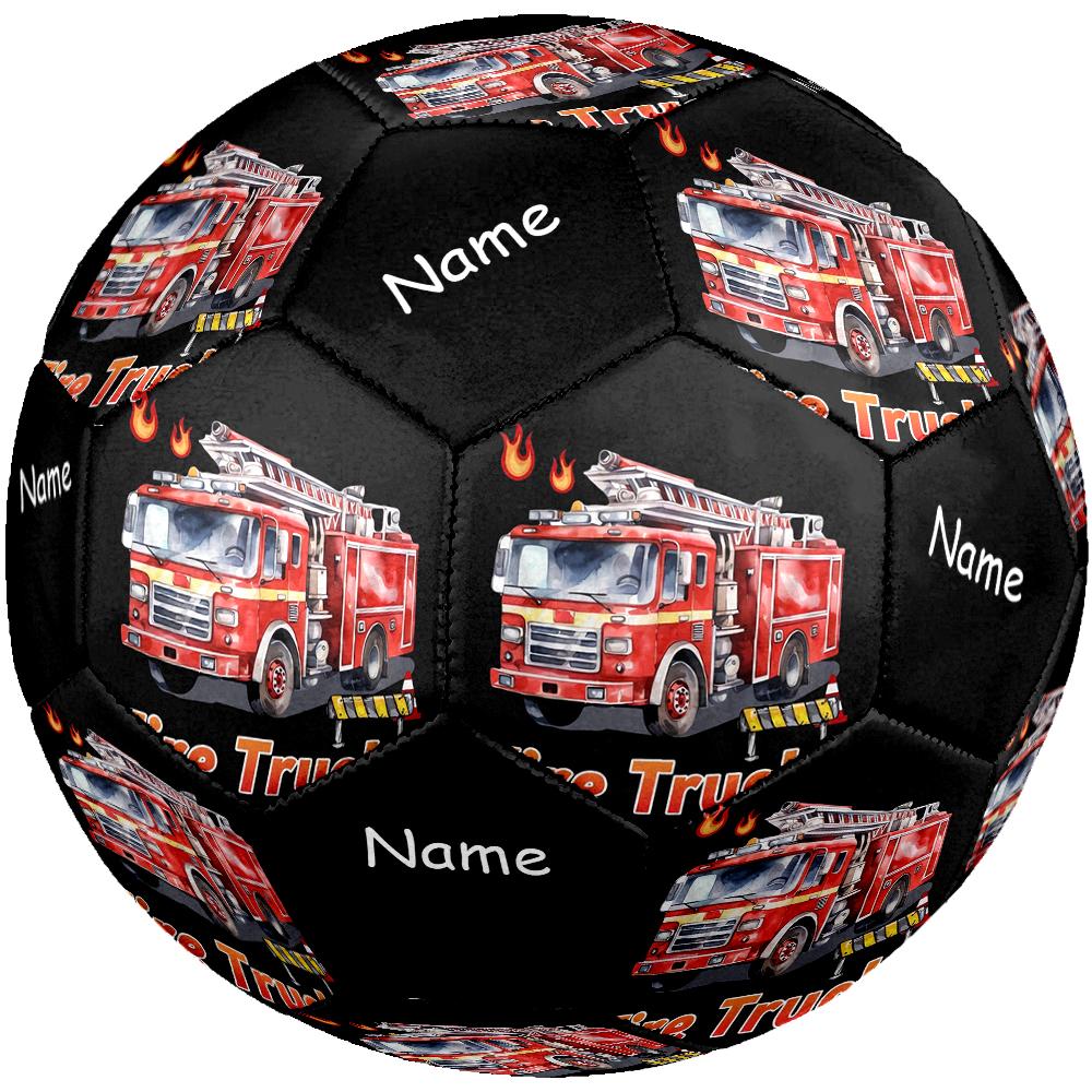 Custom Name Fire Truck Theme Size 5 Soccer Ball, Suitable for Both Indoor and Outdoor Matches, a Gift Suitable for Everyone.