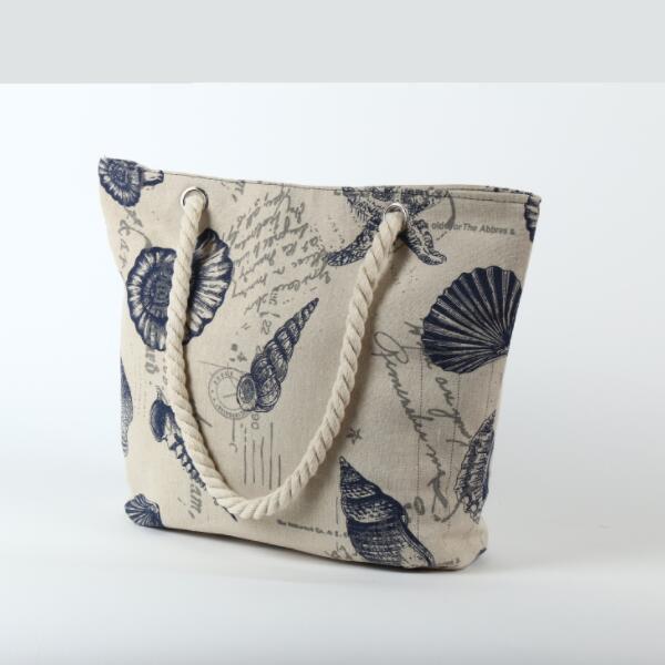 Vintage Print Schulter Tasche Casual Große Kapazität Leinwand frauen Tasche Koreanische Weibliche Tote Einkaufstasche