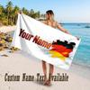 Germany National Football Team Design Beach Towel Custom Text Large Towel for Beach Vacation