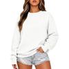 Women's Casual Comfortable Neck Long Sleeve Color Loose Fit Sweatshirt