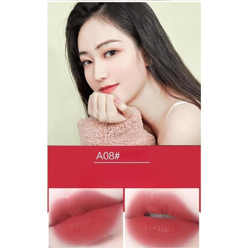Matte Moisturizing Black Body Gold Tube Lipstick Moisturizing Schoolgirl Retro Milk Tea Color Lipstick