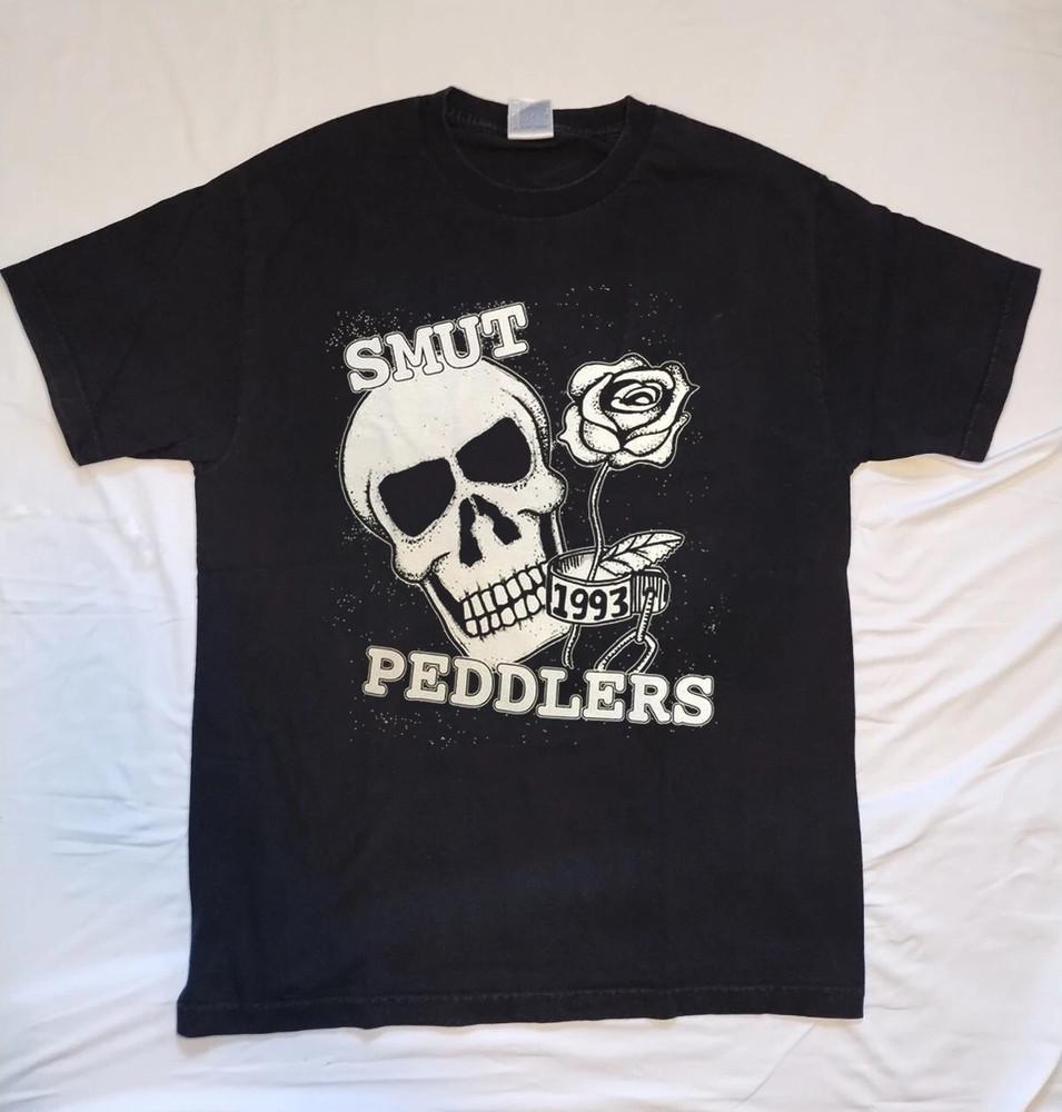 Smut Peddlers Band Skull Rose Graphic T Shirt Full Size S-5XL Unisex T-Shirt XXXL